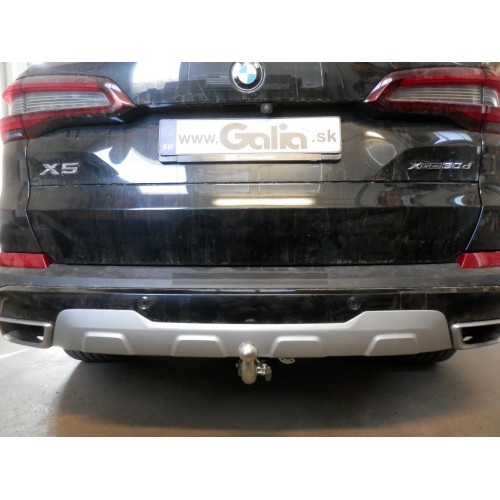 B026A GALIA Полностью оцинкованный фаркоп на BMW X5 G05 2018-, BMW X7 G07 2019-, BMW X6 G06 2019-. Подрозетник убирается за бампер. Тип шара: A. Невидимый вырез бампера. Нагрузки: 3500/140 кг, масса фаркопа 16,32 кг