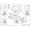B026C GALIA Полностью оцинкованный фаркоп на BMW X5 G05 2018-, BMW X7 G07 2019-, BMW X6 G06 2019-. Подрозетник убирается за бампер. Тип шара: C (горизонтальный съемный). Невидимый вырез бампера. Нагрузки: 3500/140 кг, масса фаркопа 17,67 кг