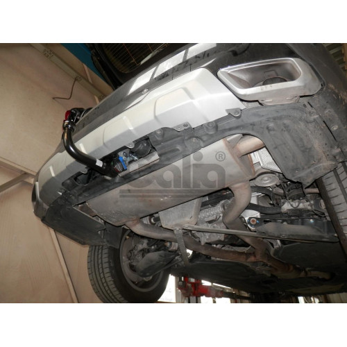 B026C GALIA Полностью оцинкованный фаркоп на BMW X5 G05 2018-, BMW X7 G07 2019-, BMW X6 G06 2019-. Подрозетник убирается за бампер. Тип шара: C (горизонтальный съемный). Невидимый вырез бампера. Нагрузки: 3500/140 кг, масса фаркопа 17,67 кг