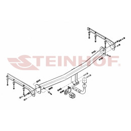 C-205 STEINHOF Фаркоп на Chrysler Voyager Stown Go 2004-2008, Chrysler Grand Voyager Stown Go 2004-2008, Dodge Caravan Stown Go 2004-2008, Dodge Grand Caravan Stown Go 2004-2008. Требуется подрезка бампера. Тип шара: