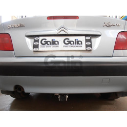 C028A GALIA Полностью оцинкованный фаркоп на Citroen Xsara хетчбек 1997-2004. Тип шара: A. Установка без снятия и выреза бампера. Нагрузки: 1100/70 кг, масса фар