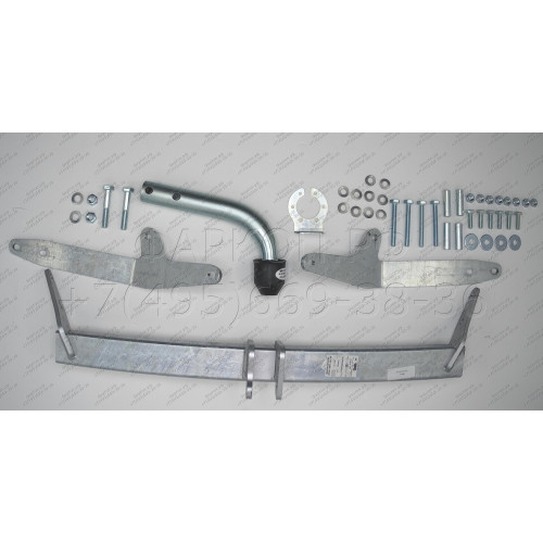 C043A GALIA Полностью оцинкованный фаркоп на Citroen Berlingo I 1996-2008, Berlingo First 2008-2012, Peugeot Partner I 1996-2008, Partner Origin 2008-2012. Особенности: для колесных баз 2690 мм и 2693 мм. Тип шара: A. Невидимый вырез бампера. Нагрузки: 11