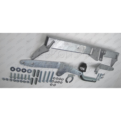 C043A GALIA Полностью оцинкованный фаркоп на Citroen Berlingo I 1996-2008, Berlingo First 2008-2012, Peugeot Partner I 1996-2008, Partner Origin 2008-2012. Особенности: для колесных баз 2690 мм и 2693 мм. Тип шара: A. Невидимый вырез бампера. Нагрузки: 11