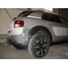 C069C GALIA Полностью оцинкованный фаркоп на Citroen C4 Cactus 2014-2020. Подрозетник убирается за бампер. Тип шара: C (горизонтальный съемный). Установка без снятия и выреза бампера. Нагрузки: 1000/70 кг, масса фаркопа 14,37 кг