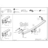 C069C GALIA Полностью оцинкованный фаркоп на Citroen C4 Cactus 2014-2020. Подрозетник убирается за бампер. Тип шара: C (горизонтальный съемный). Установка без снятия и выреза бампера. Нагрузки: 1000/70 кг, масса фаркопа 14,37 кг