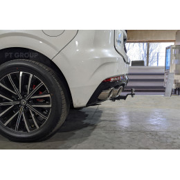CUK-22-991122.00 PT GROUP Фаркоп на Changan UNI-K 2022- без подрезки бампера. Тип шара: E (легкосъемный шар под квадрат). Нагрузки: 750/50 кг, масса фаркопа 17,45 кг (без
