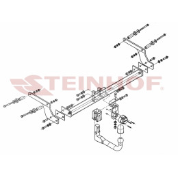 D-015 STEINHOF Фаркоп на Renault Duster 2WD, 4WD 2010-2015, 2015-2021, Renault Duster 2 2021-2022 (без снятия и подрезки бампера), Nissan Terrano 2014-2022 (требуется подрезка бампера). Тип ша