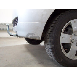 D038C GALIA Полностью оцинкованный фаркоп на Chevrolet Aveo хетчбек 3/5 дверей 2002-2012, Daewoo Kalos хетчбек 3/5 дверей 2002-2012. Тип шара: C (горизонтальный съемный). 