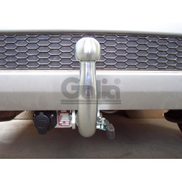D038C GALIA Полностью оцинкованный фаркоп на Chevrolet Aveo хетчбек 3/5 дверей 2002-2012, Daewoo Kalos хетчбек 3/5 дверей 2002-2012. Тип шара: C (горизонтальный съемный). 