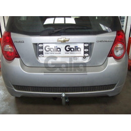 D038C GALIA Полностью оцинкованный фаркоп на Chevrolet Aveo хетчбек 3/5 дверей 2002-2012, Daewoo Kalos хетчбек 3/5 дверей 2002-2012. Тип шара: C (горизонтальный съемный). 