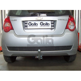 D038C GALIA Полностью оцинкованный фаркоп на Chevrolet Aveo хетчбек 3/5 дверей 2002-2012, Daewoo Kalos хетчбек 3/5 дверей 2002-2012. Тип шара: C (горизонтальный съемный). 