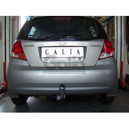 D038C GALIA Полностью оцинкованный фаркоп на Chevrolet Aveo хетчбек 3/5 дверей 2002-2012, Daewoo Kalos хетчбек 3/5 дверей 2002-2012. Тип шара: C (горизонтальный съемный). 
