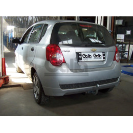 D038C GALIA Полностью оцинкованный фаркоп на Chevrolet Aveo хетчбек 3/5 дверей 2002-2012, Daewoo Kalos хетчбек 3/5 дверей 2002-2012. Тип шара: C (горизонтальный съемный). 
