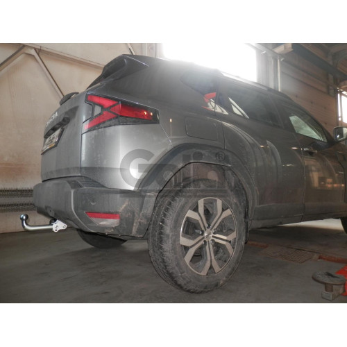 D055V GALIA Полностью оцинкованный фаркоп на Renault Duster 2024-, Dacia Duster 2024-, Dacia Bigster 2025-, Renault Bigster 2025-. Тип шара: AV (вертикальное быстросъемное крепление шара на ключе). Требуется вырез бампера. Нагрузки: 1700/80 кг, масса фарк