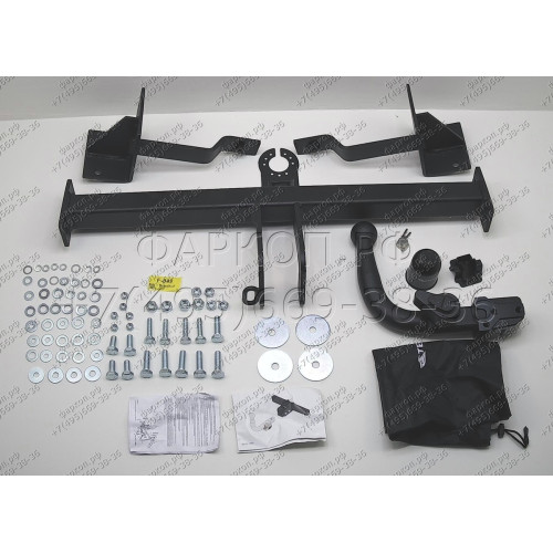 F-049 STEINHOF Фаркоп на FIAT Bravo хетчбек 5 дверей 2007-2014 (без подрезки бампера), Lancia Delta хетчбек 5 дверей 2008-2014 (требуется подрезка бампера). Тип шара: AH (горизонтальное быстросъемное крепление шара на ключе). Нагрузки: 1400/60 кг, масса ф