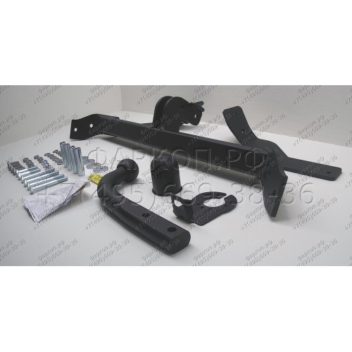 F-072 STEINHOF Фаркоп на Citroen Nemo 2009-2015, FIAT Fiorino 2008-2021, FIAT Qubo 2008-2021, Peugeot Bipper 2008-2017. Требуется подрезка бампера. Тип шара: A. Нагрузки: 1300/75 кг, масса фаркопа 13,8 кг (без электрики в комплекте)