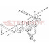 F-147 STEINHOF Фаркоп на Peugeot 807 2002-2014, FIAT Ulysse 2002-2011, Citroen C8 2002-2014, Lancia Phedra 2002-2010. Требуется подрезка бампера. Тип шара: A. Нагрузки: 1900/100 кг, масса фаркопа 16,7 кг (без электрики в комплекте)