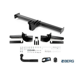 F.0919.001 BERG Фаркоп на Jetour X70 Plus 2023-, Jetour X90 Plus 2023-, Soueast s07 2024-, Soueast s09 2024-. Требуется подрезка бампера. Тип шара: A. Нагрузки: 1500/75 кг, масса фаркопа 18,7 к