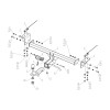 F.1912.002 BERG Фаркоп на Belgee X50 2023-, Geely Coolray 2020-2023, 2023-2025. Требуется подрезка бампера. Тип шара: E. Нагрузки: 1500/75 кг, масса фаркопа 16,6 кг (без электрики в комплекте)