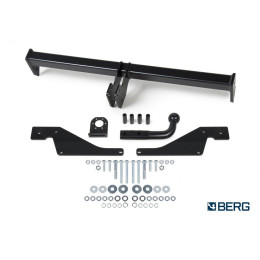 F.4713.001 BERG Фаркоп на Renault Logan 2005-2014 без снятия и подрезки бампера. Тип шара: A. Нагрузки: 1200/75 кг, масса фаркопа 13,5 кг (без электрики в комплекте)