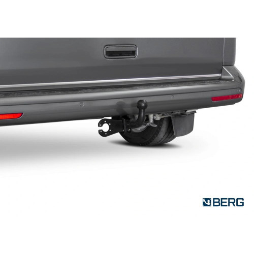 F.5812.001 BERG Фаркоп на Volkswagen Transporter T5,T6 2003-2019, Volkswagen Caravelle T5,T6 2003-2019, Volkswagen Multivan T5,T6 2003-2019 без подрезки бампера. Тип шара: A. Нагрузки: 3000/100 кг, масса фаркопа 17 кг (без электрики в комплекте)