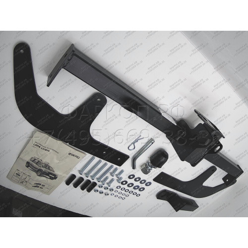 F.6017.005 BERG Фаркоп на Lada Largus (вкл. Cross) 2012- без снятия и подрезки бампера. Тип шара: E. Нагрузки: 1300/75 кг, масса фаркопа 17 кг (без электрики в комплекте)