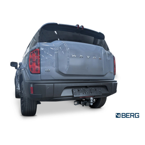 F.9415.002 BERG Фаркоп на Haval H3 2024- без снятия и подрезки бампера. Тип шара: E. Нагрузки: 1500/75 кг, масса фаркопа 19,4 кг (без электрики в комплекте)