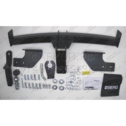 F.9415.002 BERG Фаркоп на Haval H3 2024- без снятия и подрезки бампера. Тип шара: E. Нагрузки: 1500/75 кг, масса фаркопа 19,4 кг (без электрики в комплекте)