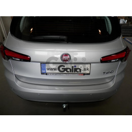 F134A GALIA Полностью оцинкованный фаркоп на FIAT Tipo универсал 2016-. Подрозетник убирается за бампер. Тип шара: A. Невидимый вырез бампера. Нагрузки: 