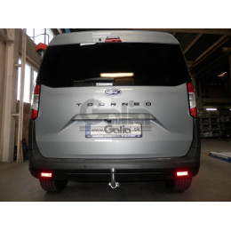 F142V GALIA Полностью оцинкованный фаркоп на Ford Tourneo Courier 2023-, Ford Transit Courier 2023-. Подрозетник убирается за бампер. Тип шара: AV (вертикальное быстросъе