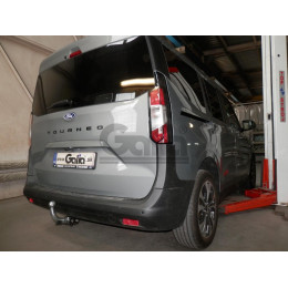 F142V GALIA Полностью оцинкованный фаркоп на Ford Tourneo Courier 2023-, Ford Transit Courier 2023-. Подрозетник убирается за бампер. Тип шара: AV (вертикальное быстросъе