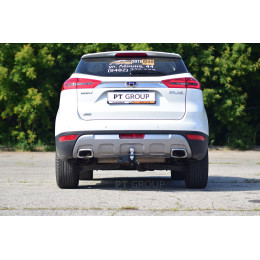 GEA-18-991122.00 PT GROUP Фаркоп на Geely Atlas 2018-2021 без подрезки бампера. Тип шара: E (легкосъемный шар под квадрат). Нагрузки: 1500/75 кг, масса фаркопа 18,7 кг (бе