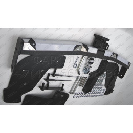 GWP-21-991124.00 PT GROUP Фаркоп оцинкованный с нержавеющей накладкой на Great Wall Poer 2021- без подрезки бампера. Тип шара: E (легкосъемный шар под квадрат). Н
