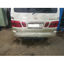 H.T52.A HALTY Фаркоп на Toyota Granvia 1995-2004, Toyota Grand Hiace 1999-2002, Toyota Hiace H12, H22, H18, H28 1995-2005 без подрезки бампера. Тип шара: A. Нагрузки: 750/75 кг, масса фаркопа 14,8 к