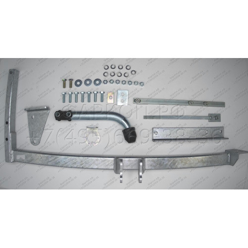 H041A GALIA Полностью оцинкованный фаркоп на Honda Odyssey RA1-RA5 1994-1999, кроме авто с волнистым бампером, Honda Shuttle 1994-1999. Тип шара: A. Без выреза бампера. Нагрузки: 1400/50 кг, масса фаркопа 22,01 кг