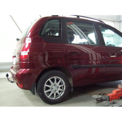 H043A GALIA Полностью оцинкованный фаркоп на Hyundai Matrix 2001-2008. Тип шара: A. Без выреза бампера. Нагрузки: 1400/52 кг, масса фаркопа 15,22 кг