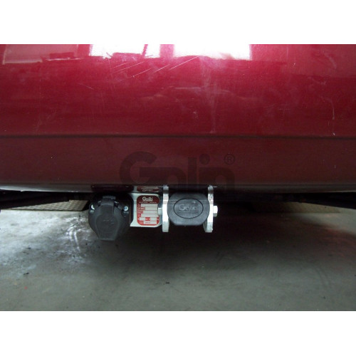 H043A GALIA Полностью оцинкованный фаркоп на Hyundai Matrix 2001-2008. Тип шара: A. Без выреза бампера. Нагрузки: 1400/52 кг, масса фаркопа 15,22 кг