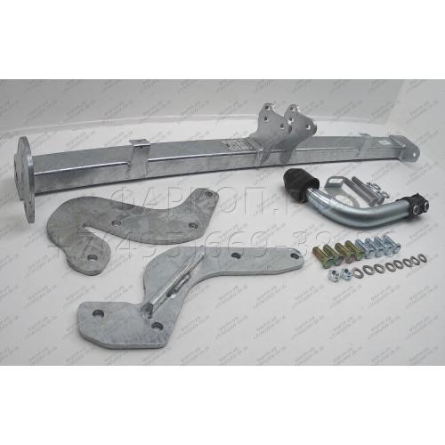 H043A GALIA Полностью оцинкованный фаркоп на Hyundai Matrix 2001-2008. Тип шара: A. Без выреза бампера. Нагрузки: 1400/52 кг, масса фаркопа 15,22 кг