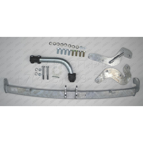 H043A GALIA Полностью оцинкованный фаркоп на Hyundai Matrix 2001-2008. Тип шара: A. Без выреза бампера. Нагрузки: 1400/52 кг, масса фаркопа 15,22 кг