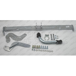 H043A GALIA Полностью оцинкованный фаркоп на Hyundai Matrix 2001-2008. Тип шара: A. Без выреза бампера. Нагрузки: 1400/52 кг, масса фаркопа 15,22 кг