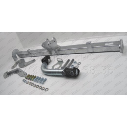 H043A GALIA Полностью оцинкованный фаркоп на Hyundai Matrix 2001-2008. Тип шара: A. Без выреза бампера. Нагрузки: 1400/52 кг, масса фаркопа 15,22 кг