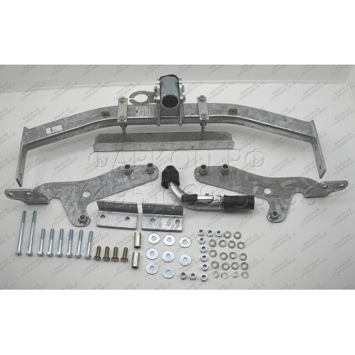 H047C GALIA Полностью оцинкованный фаркоп на Hyundai Starex 6 и 9 местные 1997-2008. Тип шара: C (горизонтальный съемный). Без выреза бампера. Нагрузки: 1500/75 кг, масса фаркопа 22,35 кг