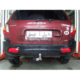 H060C GALIA Полностью оцинкованный фаркоп на Hyundai Santa Fe 2001-2006, в т.ч. Santa Fe Classic 2007-2013. Тип шара: C (горизонтальный съемный). Установка без снятия и выр