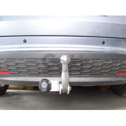 H082C GALIA Полностью оцинкованный фаркоп на Honda Civic хетчбек 5 дверей 2006-2012, 2 выхлопные трубы. Тип шара: C (горизонтальный съемный). Подрезка бампер