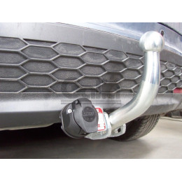 H082C GALIA Полностью оцинкованный фаркоп на Honda Civic хетчбек 5 дверей 2006-2012, 2 выхлопные трубы. Тип шара: C (горизонтальный съемный). Подрезка бампер