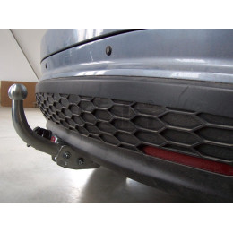 H082C GALIA Полностью оцинкованный фаркоп на Honda Civic хетчбек 5 дверей 2006-2012, 2 выхлопные трубы. Тип шара: C (горизонтальный съемный). Подрезка бампер