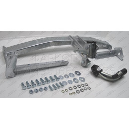 H082C GALIA Полностью оцинкованный фаркоп на Honda Civic хетчбек 5 дверей 2006-2012, 2 выхлопные трубы. Тип шара: C (горизонтальный съемный). Подрезка бампер