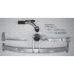 H082C GALIA Полностью оцинкованный фаркоп на Honda Civic хетчбек 5 дверей 2006-2012, 2 выхлопные трубы. Тип шара: C (горизонтальный съемный). Подрезка бампер