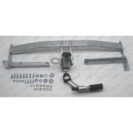 H082C GALIA Полностью оцинкованный фаркоп на Honda Civic хетчбек 5 дверей 2006-2012, 2 выхлопные трубы. Тип шара: C (горизонтальный съемный). Подрезка бампер