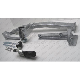 H082C GALIA Полностью оцинкованный фаркоп на Honda Civic хетчбек 5 дверей 2006-2012, 2 выхлопные трубы. Тип шара: C (горизонтальный съемный). Подрезка бампер